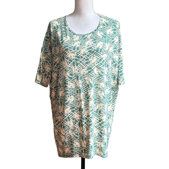 LuLaRoe Irma Relaxed Oversized Fit Tunic Top Disney Mickey Mouse Print Small - Picture 1 of 7